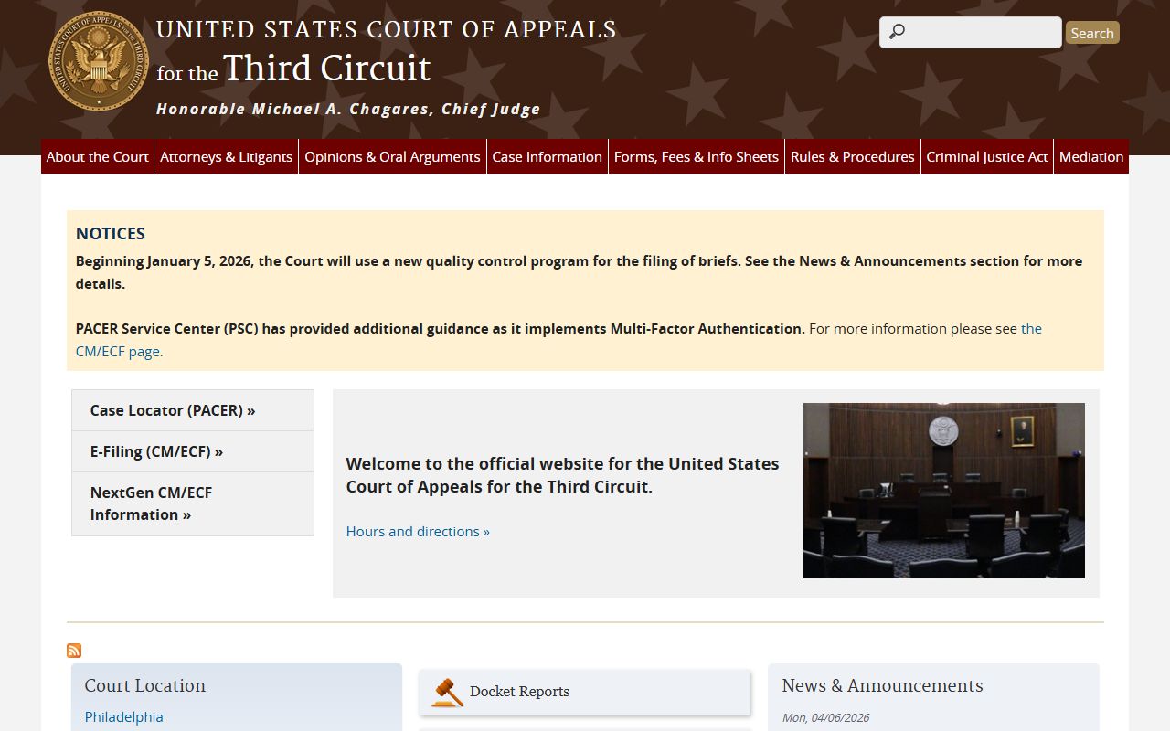Franklin County Orphans' Court records Third Circuit federal court context