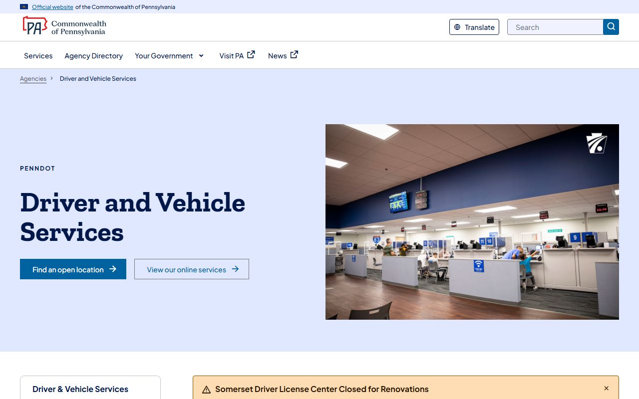 Franklin County traffic court records Pennsylvania Driver and Vehicle Services